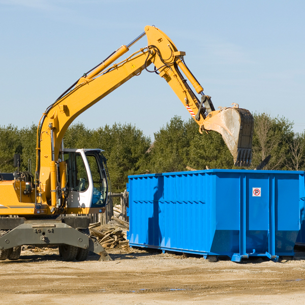 are there any restrictions on where a residential dumpster can be placed in Ironton Michigan